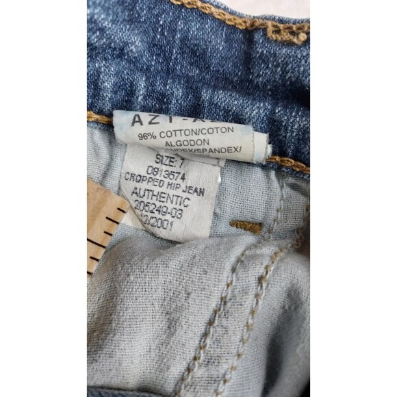 Tommy Hilfiger Capri Women's Denim Blue Jeans Size 7 Cropped Hip Jean Y2K - Picture 7 of 8